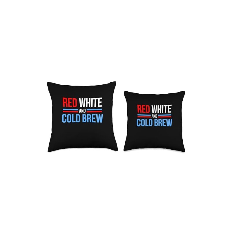 July 4 Red White Blue Cold Brew Coffee Lovers Throw