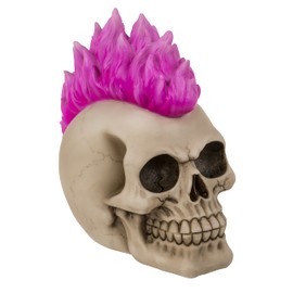 Money Box in Skull Design (Skull with Mohawk Neon Pink)