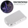 Unbranded Motorcycle Chrome Brake Large Pedal Pad Cover Fit For