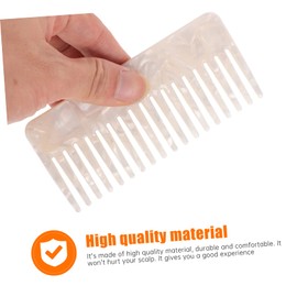 minkissy 3 Pcs Hair Comb Wide Tooth Acetate Fashion Stylish Comb No Static Fashion Decorative