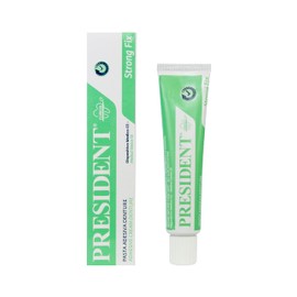 President PASTA ADESIVA DENTURE 40g, Fissaggio Forte della Dentiera, Pasta per Dentiera a Presa Rapida, Adesione Duratura, Evita Infiltrazioni di Cibo, Non Irrita Gengive - 40g