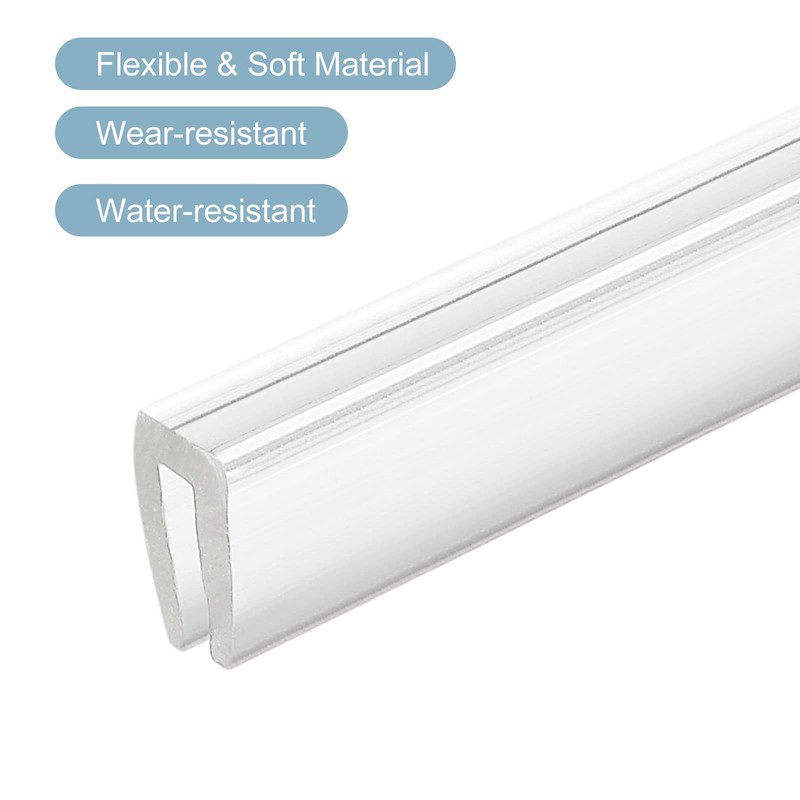 sourcing map U Channel Edge Strips 4.9ft Length Rubber Protection