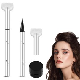 2Pcs Lower Lash Stamp - Makeup Kits, Eyeliner Stamp, Lower Lash Stamps Bottom Eyelash Stamps with Ink Kit, Quick Eye Makeup Tool for Beginner, Natural Look for Beginners