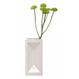 Stolen Form London Ceramic Brick Vase White 9.5 x 6 x 20 cm