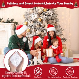 5LB Snow Flocking Powder,Self-Adhesive Fake Snow Flock for Christmas Tree