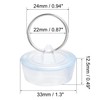 sourcing map Rubber Sink Plug, Drain Stopper Clear Blue Fit