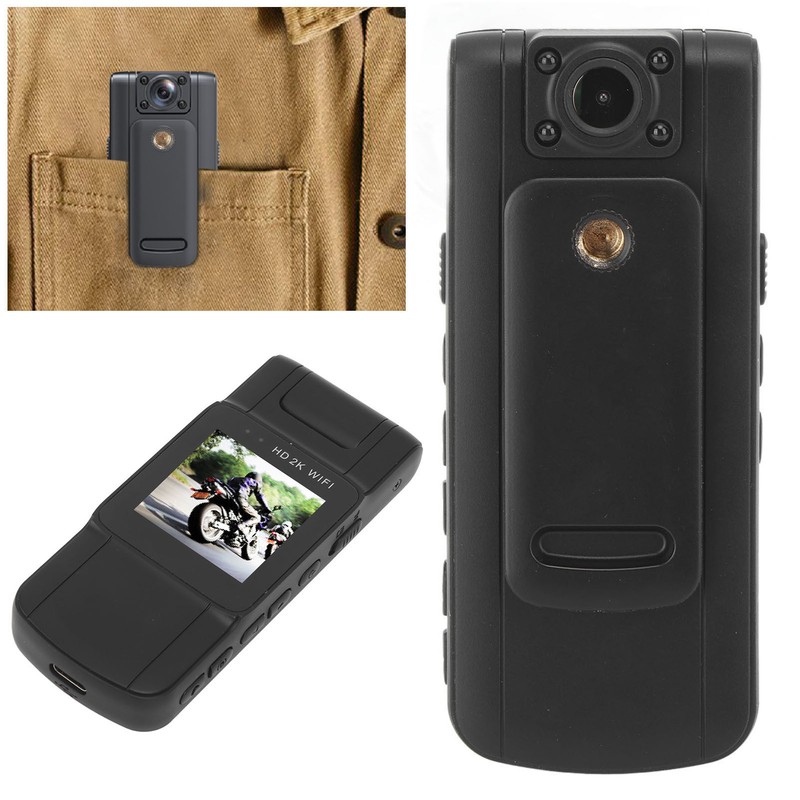 2K Ultra HD Pocket Body Worn Camera Mini Clip Video