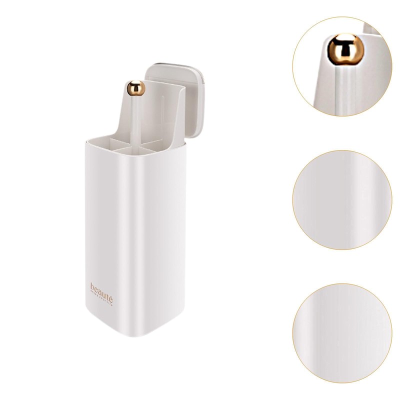 predolo Makeup Brush Storage Box Make up Brush Organizer Automatic