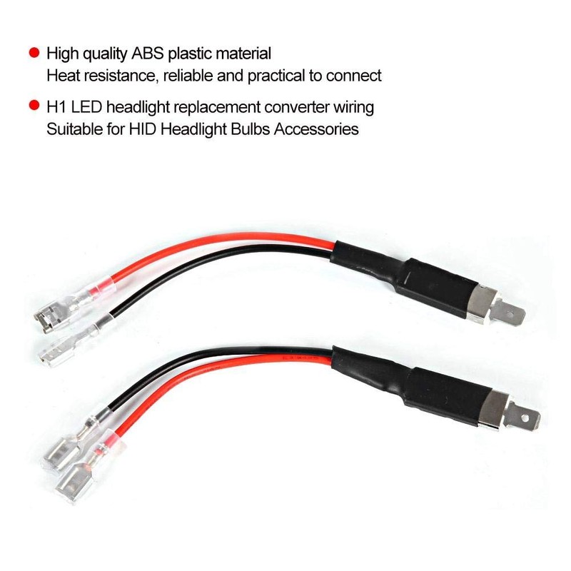 Línea de cableado de conversión, Qii lu 2pcs H1 LED