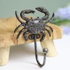 Fyne-Finds Metal Crab Hook Rustic Vintage Nautical Leads Coat Keys