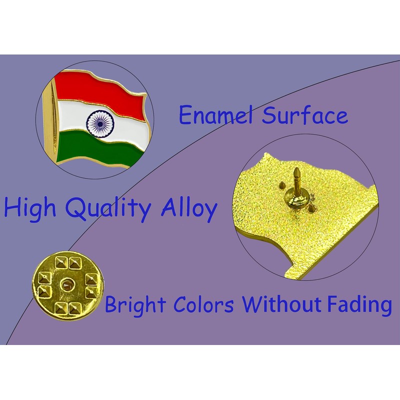 stidsds India Flag Pin - India Flags Pins Lapel Indian