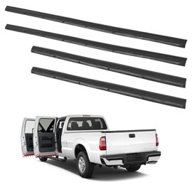 AUTOBABA Front Rear Door Lower Rubber Weatherstrip Seal Trim Compatible with 1999-2016 Ford F250 F350 F450 F550 Super Duty, 2000-2005 Ford Excursion Replace# F81Z-2520758-AA 1C3Z-26253A24-A (4PCS)