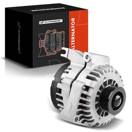 A-Premium Alternator Compatible with Pontiac Aztek 2003-2004 & Buick Park Avenue 1999-2004, Rendezvous 2003-2004, 3.4L 3.8L, 125Amp 12V Clockwise 6-Groove Pulley, Replace# 10464406, 10480368, 112851