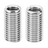 PATIKIL 2pcs M16xM12x30mm Female to Male Thread Adapter Sleeve Reducer