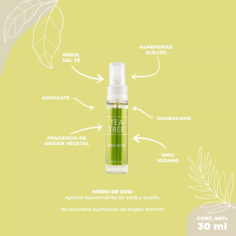 Prettan XIII Aceite Facial Tratamiento Para Acne Arbol De Te