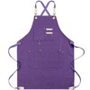 Mactso Chef Apron Water Resistant Canvas Cross Back Adjustable Apron
