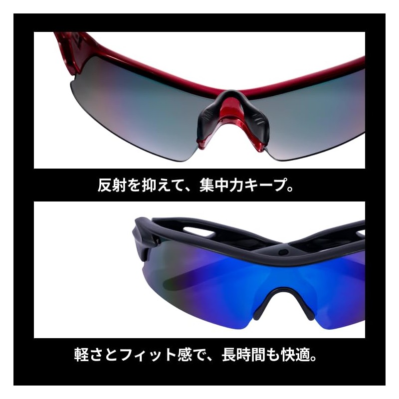 Rawlings REW22-001SM-BSGR Sunglasses, Black, One Size Fits Most