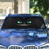 Bolaz Parabrisas de coche Negro con patrón, protector solar plegable,