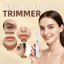 SleekSnip 2025 Eyebrow Trimmer Facial Shaver for Women - Painless Facial Hair Remover, Mini Personal Grooming Tool with Combs