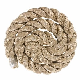 Golberg Twisted ProManila, UnManila, Tan Polypro Rope - (2 Inch x 25 Feet)