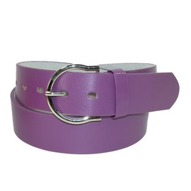 Womens Basic Bridle Belt, Medium, Dark Purple