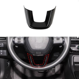 Fewshaw - Funda para volante en forma de U, color negro brillante para Acura Integra para Honda Civic 2022-2025 para Accord HRV CRV 2023-2025