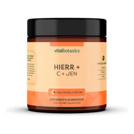 Hierro + Vitamina C Suplemento 60 Caps | Vitalbotanics