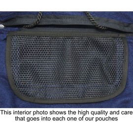 Bonding Carry Pouch for Sugar Gliders and Other Small Pets (Navy Blue)