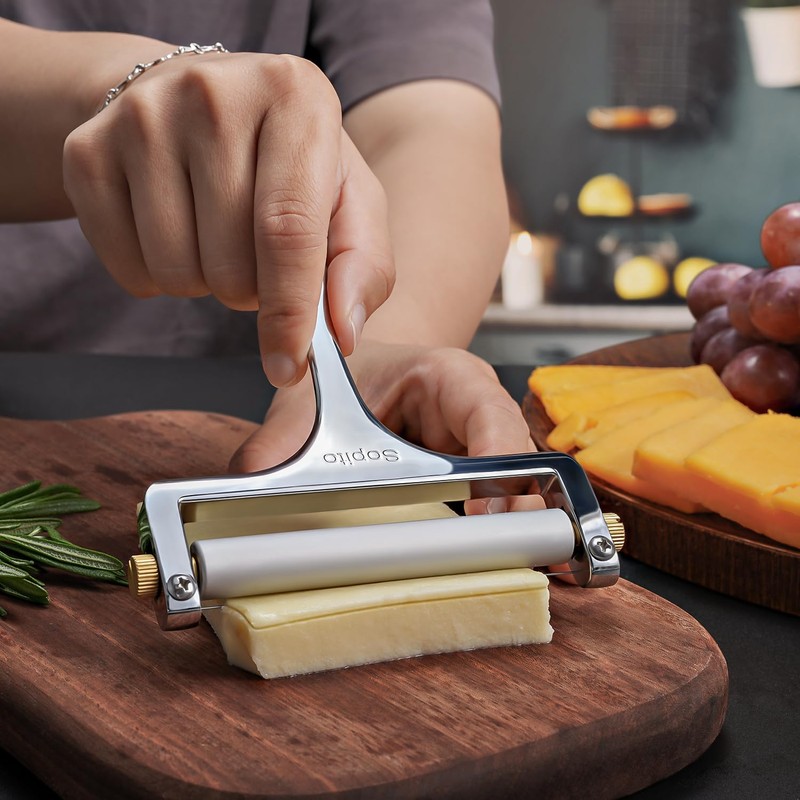 Sopito Stainless Steel Wire Cheese Slicer With 3 Extra Wires