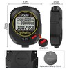 FCXJTU Sports Stopwatch Timer, 10Lap/Split Memory Digital Stop Watch Black