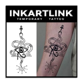 Eye Of Horus Semi Permanent Tattoo Set, 2 Sheets, Matte Finish