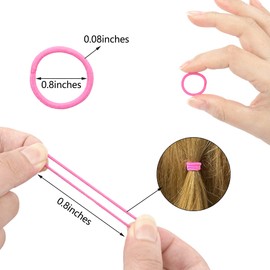 CÉLLOT 360PCS Baby Hair Ties, 36 Multicolors Elastic Hair Ties,2cm in Diameter No Crease Finger Rubber Hair Elastics,Small Thin Hair Ponytail Holders Hair Accessories for Baby Girls Toddlers Kids