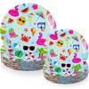 Havawish 60 Pcs Summer Party Paper Plates Disposable Round Paper
