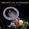 JUSTTOP 2PCS Car Bling Crystal Rhinestone Engine Start Ring Decals,
