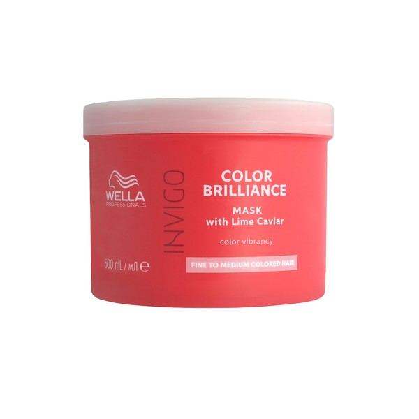 Wella Professionals Invigo Color Brilliance Mask Fine - Professional Hair Mask for Fine, Coloured Hair - Colour-Protecting Hair Treatment with Vitamin E and Antioxidants - 500 ml