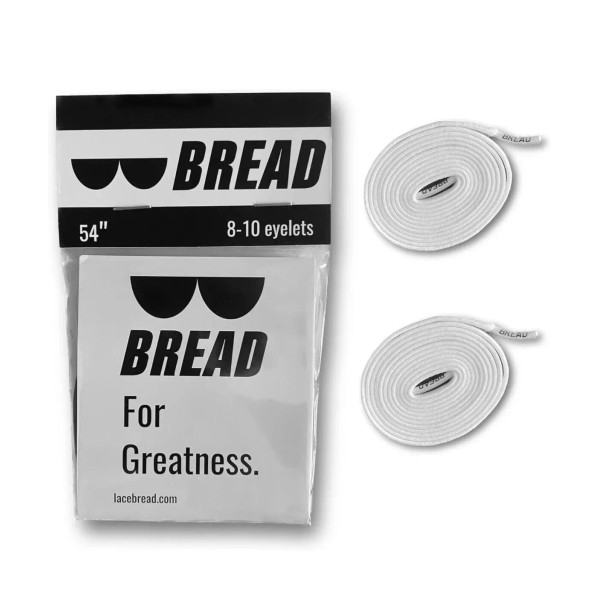 Bread 2bags 4 laces Bread Elastic Shoelaces, 54", 8-10 Eyelets,