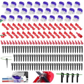 Robotic Lawnmower Accessories, Pegs Robotic Lawnmower, Cable Connector, Robotic Lawnmower, Connection Clamps, Boundary Cable Connector, T-Branch Connector (Black/B)