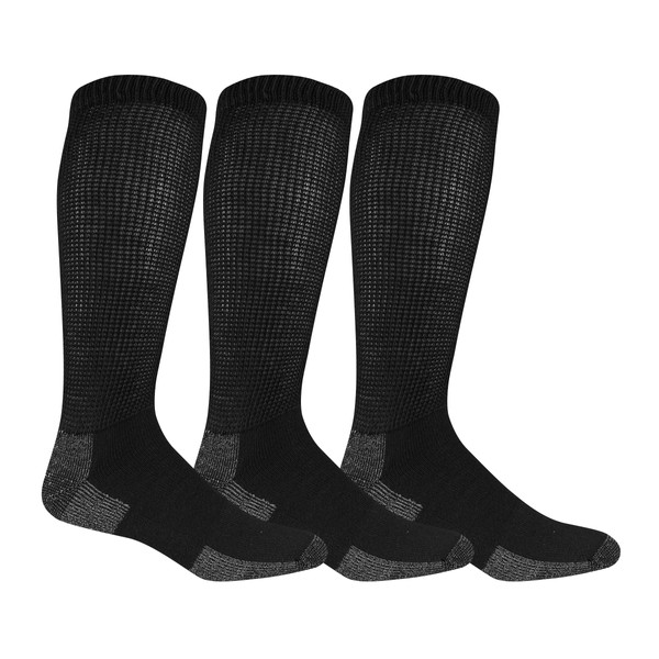 Dr. Scholl's Men's Advanced Relief Blisterguard - 2 & 3 Pair Packs Sock, Black, 6.5-12 US