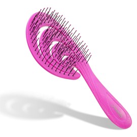 Ninabella Wave Detangling Hair Brush - Detangle Wave Brush for Women, Men and Children - Hair Straightening Brushes for Curly, Straight, and Wet Hair - Made from Ocean Plastic
