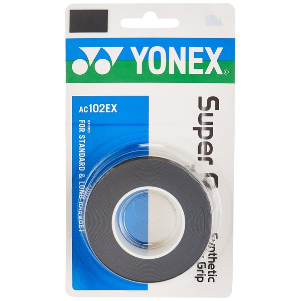 Yonex Super Grap Overgrip 3 ,Black,One Size