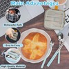 DIYJEP Upgrade Foldable Travel Cutlery Set, Portable Stainless Steel Camping