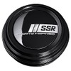 SSR B-TYPE LOW PARTS226BL-4 Aluminum Racing Caps (Black Anodized), Set