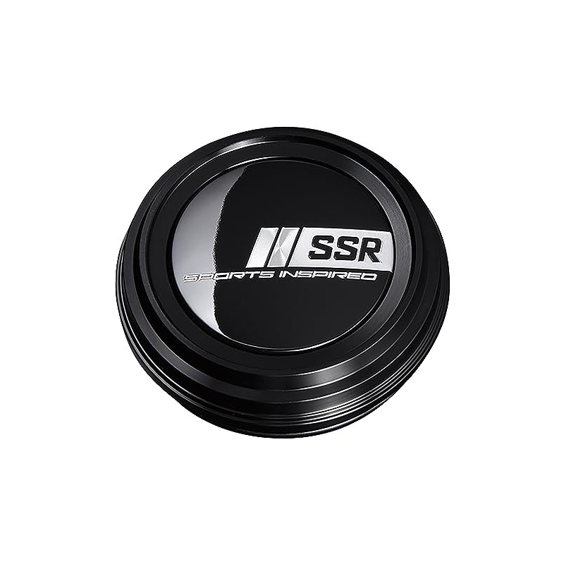 SSR B-TYPE LOW PARTS226BL-4 Aluminum Racing Caps (Black Anodized), Set