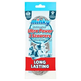 Minky Stainless Steel Ultra Power 3 Scourers