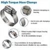 EVEREON All 300 Grade Stainless Steel High Torque Hose Clamp,