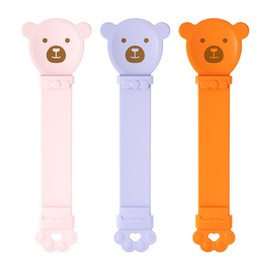 Generic Cat feed dispenser, cat mixing squeezing spoon, small fish shaped cat food can spoon bottle opener, used to feed liquid snacks to cats (Cat Squeezer Pink+Purple+Orange)