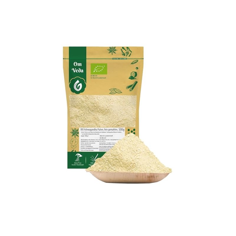 BIO Ashwagandha Pulver | Fein Gemahlen Churna | Ayurveda Produkte