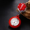 Lancardo Clip On Nurse Watch: Retractable Quartz Silicone Cover Cartoon