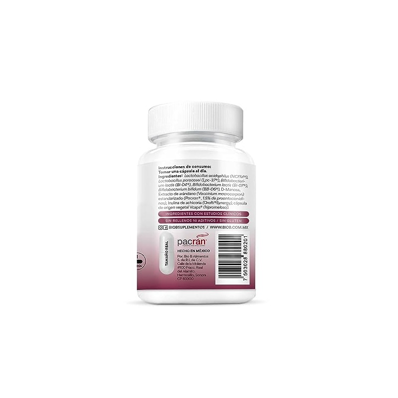 BIO B Probióticos Women con 50 Billones UFC Extracto de