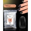 By Vixi 600 Short Oval Nails with Preparation File, 10